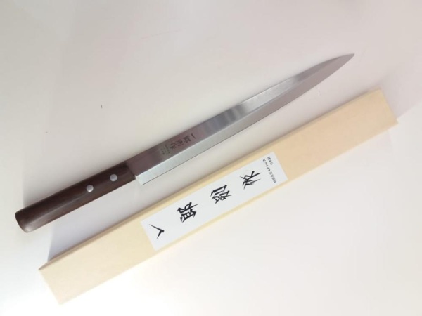 Нож разделочный темная ручка 29см.