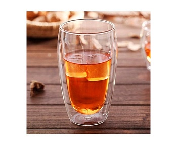 Стакан для кофе двойное стекло 650мл.