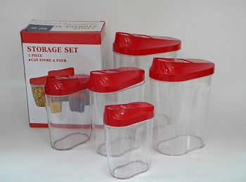 Набор банок 5 предметов плоск