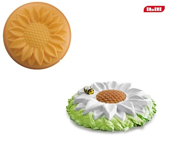 Форма для выпечки 25см. силиконовая Ромашка