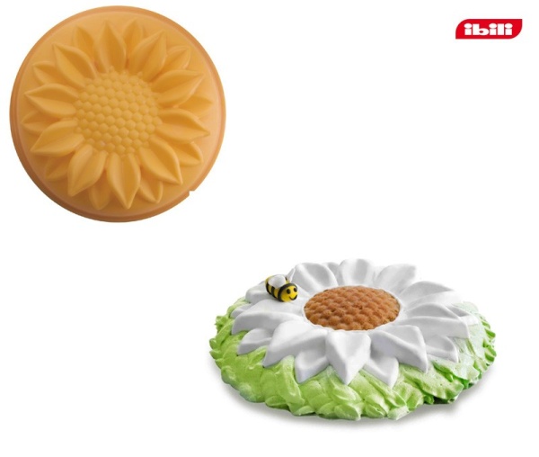 Форма для выпечки 25см. силиконовая Ромашка