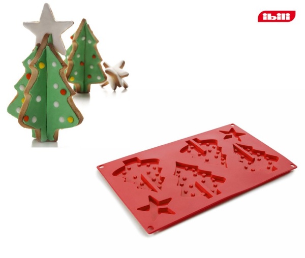 Форма для выпечки силикон, 30см. Ель