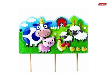 Свеча для торта Деревня