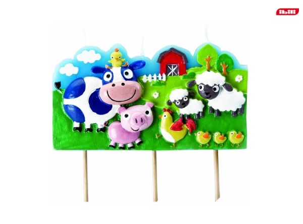 Свеча для торта Деревня