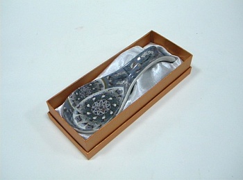 Подставка для ложки Павлин серый