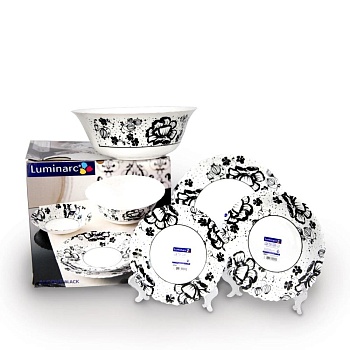 Сервиз столовый 19 предметов 6 персон Alcove Black
