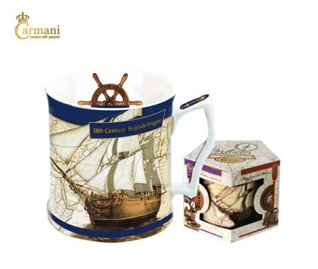 Кружка 400 мл., Английский фрегат 18 века