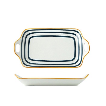 Блюдо прямоугольное 30*16,5см Морская коллекция