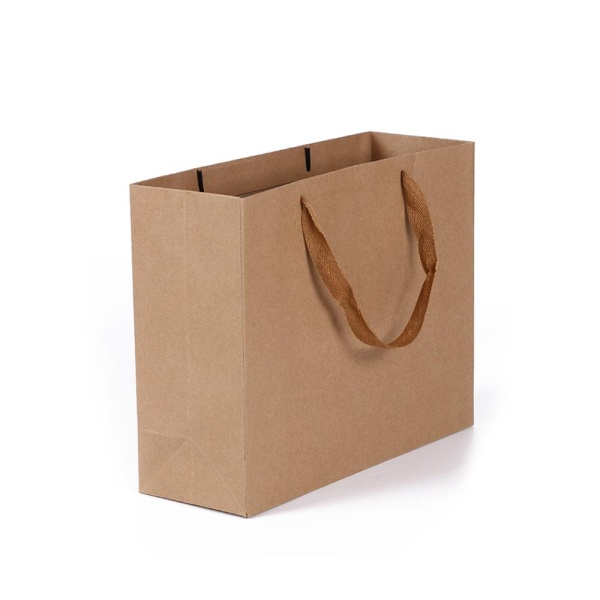 Пакет бумажный, 33*10*28см вертикальный крафт
