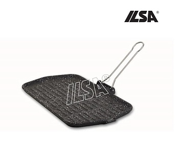 Сковорода гриль чугун 23*36см. Dietella