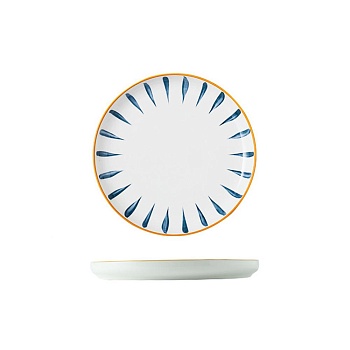 Тарелка закусочная 20см Морская Коллекция