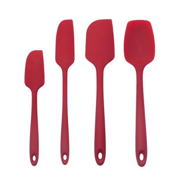 Набор кухонных принадлежности 4 предмета красный силикон