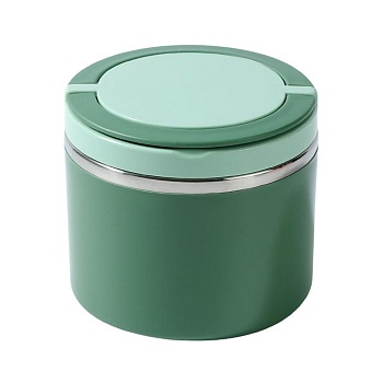 Ланч бокс пластиковый для супа 0,6л 11 см зеленый