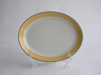 Блюдо овальное 25см. Rio Yellow