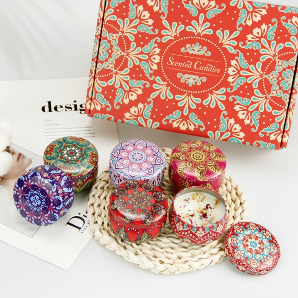 Свеча ароматическая 6шт 6*4 см