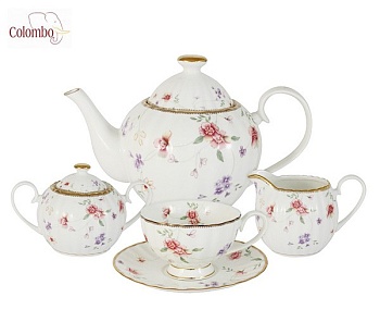 Сервиз чайный 15 предметов Флер
