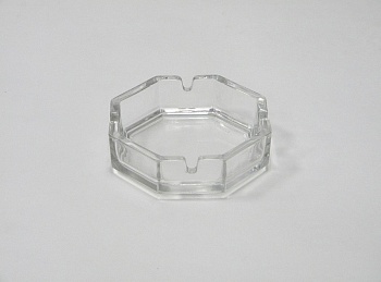 Пепельница 11см. прозрачная Octime