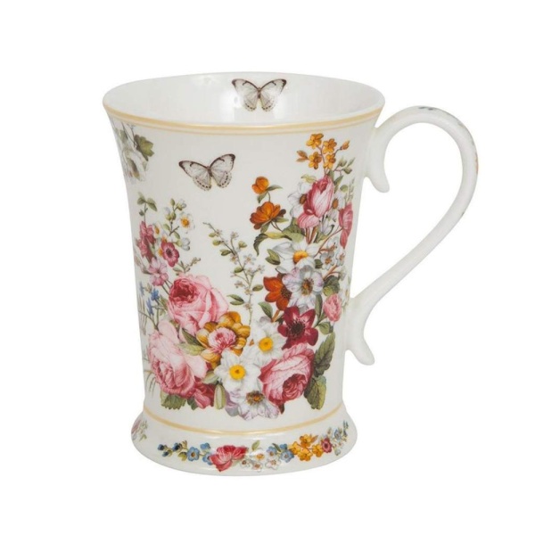 Кружка 270 мл., белая Цветочный карнавал