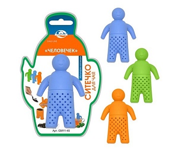 Ситечко для чая силикон Человечек