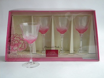 Рюмка 240мл. 4шт Florence Pink
