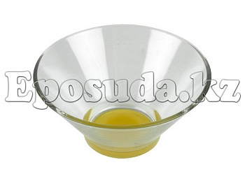 Салатник круглый 14см. желтый стекло Mix Up
