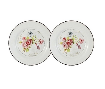 Тарелка 2 предмета 20см. Розы