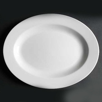 Блюдо овальное 35см. Satin White