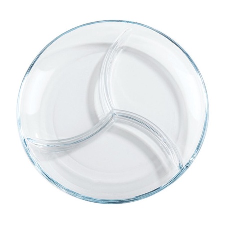 Менаж стеклянный 25,2 см.3 отделения