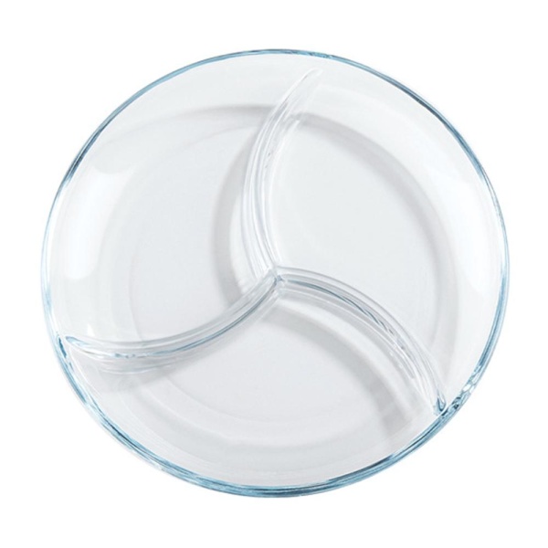 Менаж стеклянный 22,5 см.3 отделения