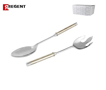 Набор для салата 2 предмета ложка, вилка Перле