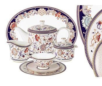 Сервиз чайный 40 предметов 12 персон Королева Анна
