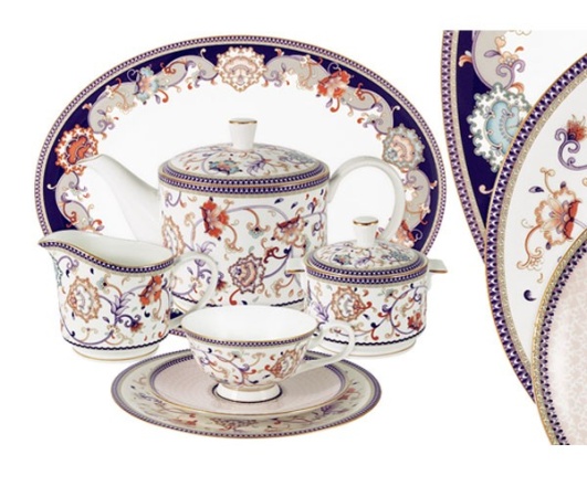 Сервиз чайный 40 предметов 12 персон Королева Анна
