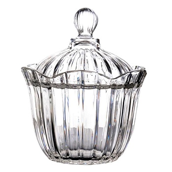 Конфетница стекло с крышкой 15,5*18см  800 мл