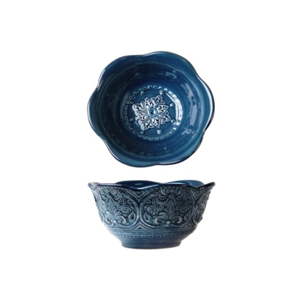 Салатник 16см. синий Барокко