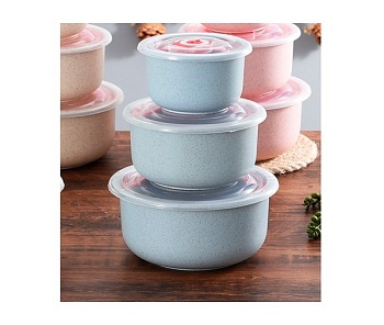 Контейнер 3 предмета клапан пшеничная солома