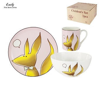 Набор детский  3 предмета Лисенок