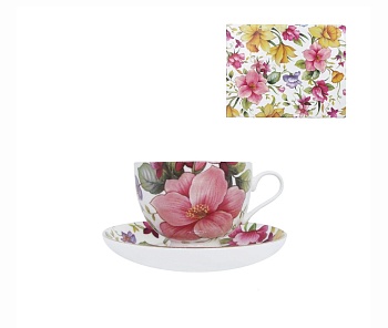 Чайная пара 2 предмета 1персона Round Розовый Эдельвейс