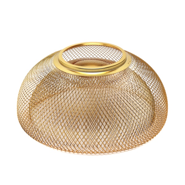 Фруктовница двойная, сталь 25*10см золотая