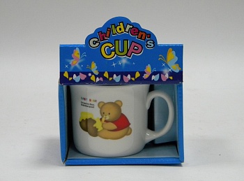 Кружка детская 250мл.Медвежонок в подарочной упаковке
