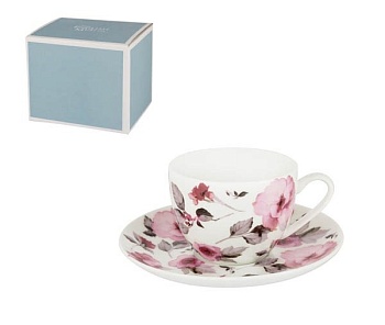 Набор чайный 2 предмета Пионы