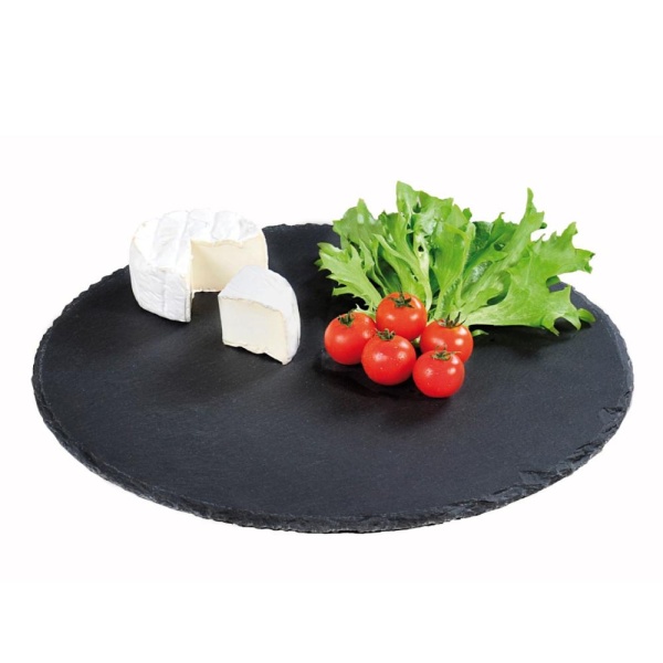 Доска для стейка круглая 24см. сланец