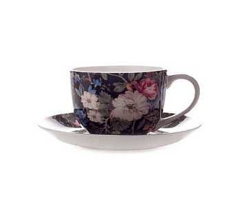 Чайная пара 0,25л. Полночные цветы