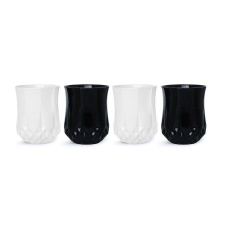 Стакан 50мл. 4шт Longchamp Black White