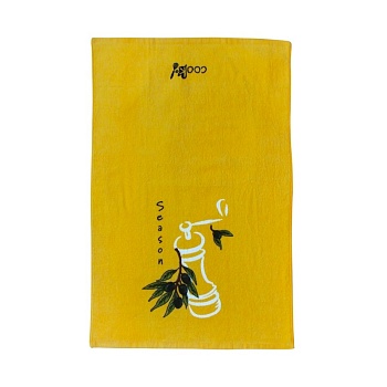 Полотенце махровое 66*43см. желтое Олива