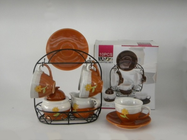 Сервиз чайный 10 предметов 6 персон 200мл. Flower