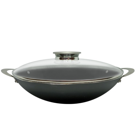 Wok set с крышкой антипригарный 34см Yatra