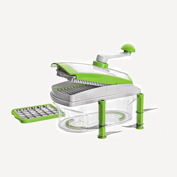 Резак для овощей с контейнером  2л. 3 насадки
