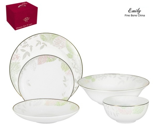 Сервиз столовый 21 предмет 6 персон. Рассвет