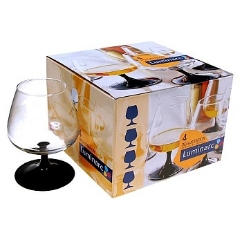 Рюмка для коньяка Domino 410мл. 4шт.