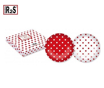 Тарелка 2шт 19см. Pois Red